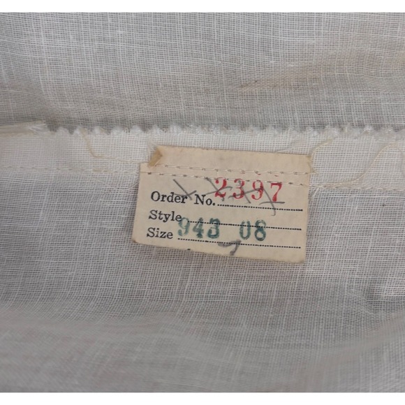 Vintage 1960s Paulines Bridal Shoppe Ivory Tea Length Wedding Dress XS Small - Picture 8 of 14